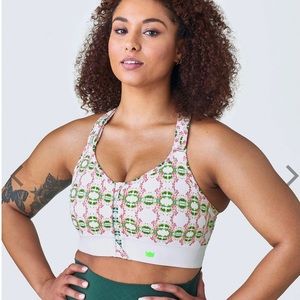 SHEFIT Flex Sports Bra in Light Floral Lace